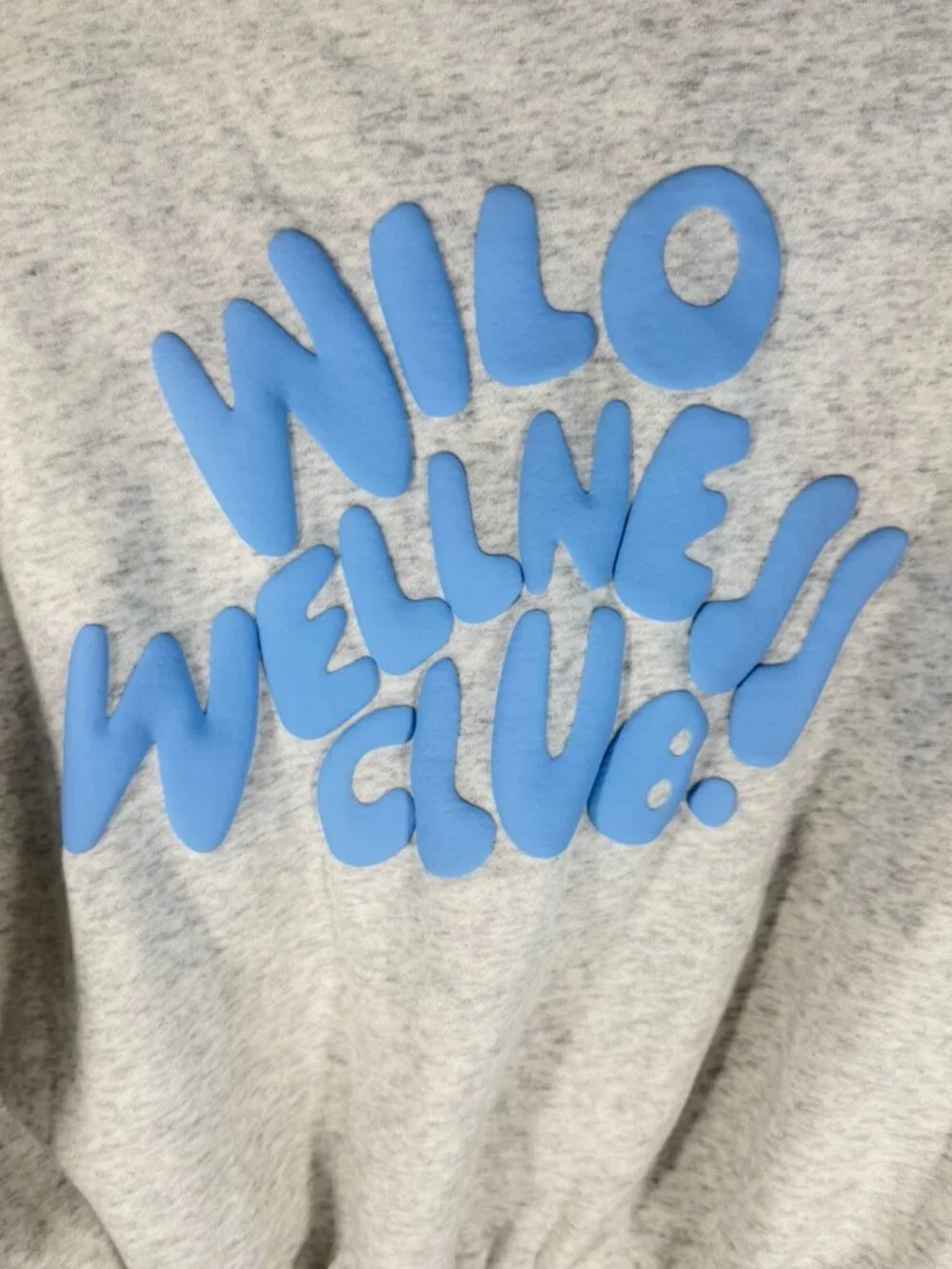 Wilo Wellness Club Crop Zip Hoodie Small Oversized Fleece Sweatshirt NWT